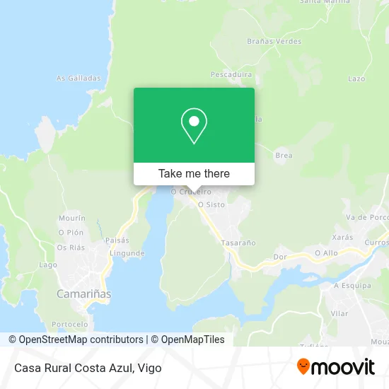 Casa Rural Costa Azul map