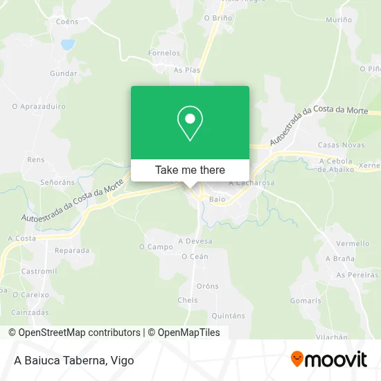 A Baiuca Taberna map