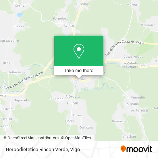 mapa Herbodietética Rincón Verde