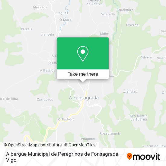 Albergue Municipal de Peregrinos de Fonsagrada map