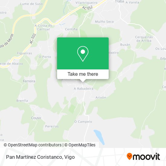 Pan Martínez Coristanco map