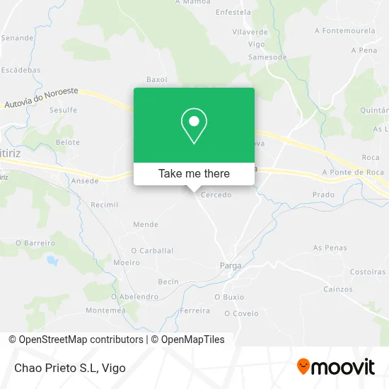 Chao Prieto S.L map