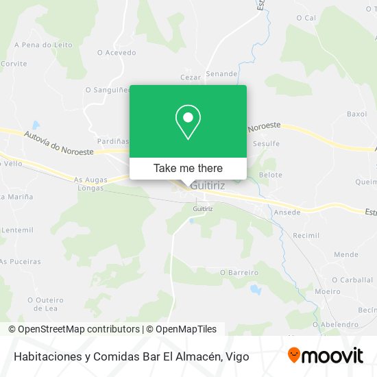 Habitaciones y Comidas Bar El Almacén map