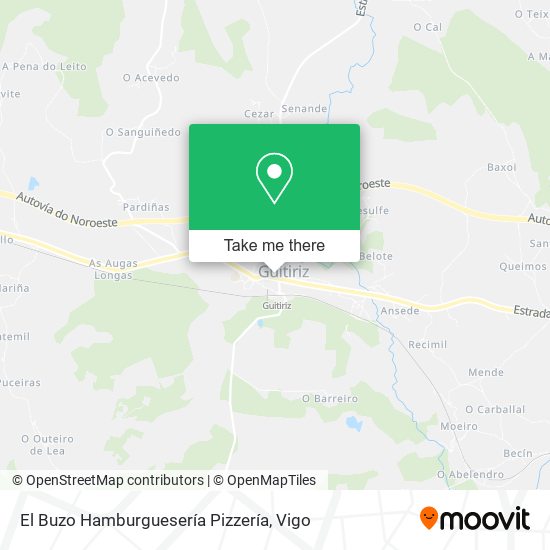 El Buzo Hamburguesería Pizzería map