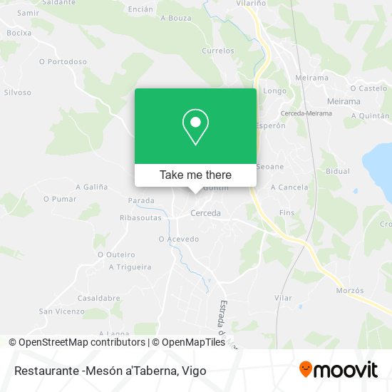 Restaurante -Mesón a'Taberna map