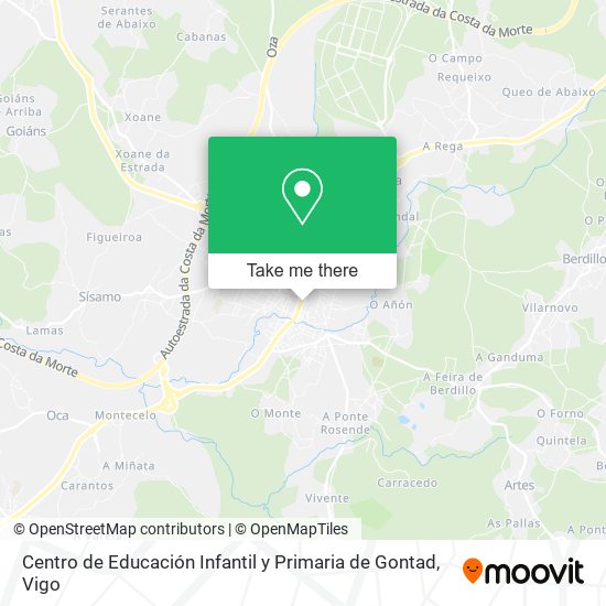 Centro de Educación Infantil y Primaria de Gontad map