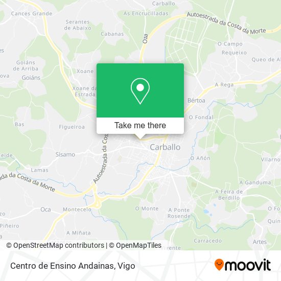 Centro de Ensino Andainas map