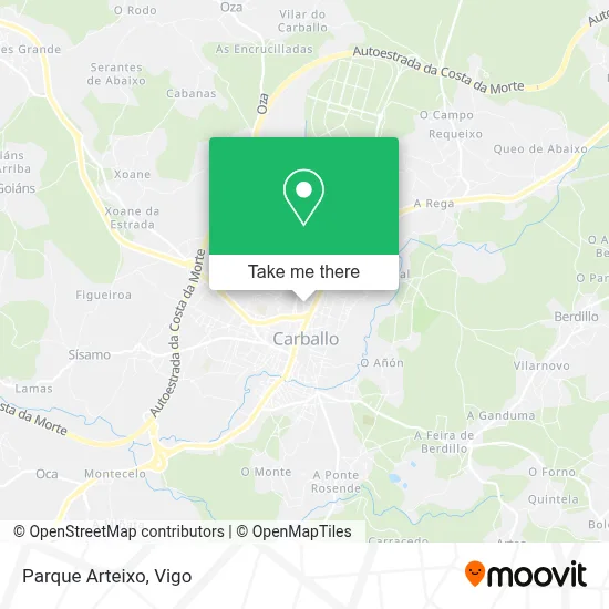 Parque Arteixo map