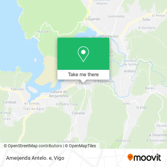 Ameijenda Antelo. e map