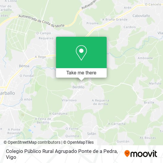 Colegio Público Rural Agrupado Ponte de a Pedra map