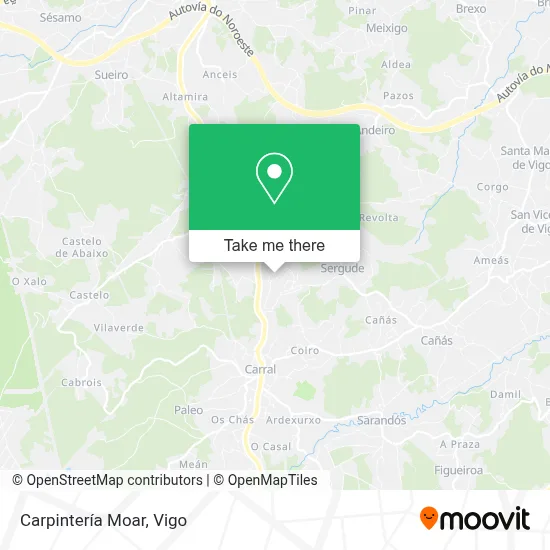 Carpintería Moar map