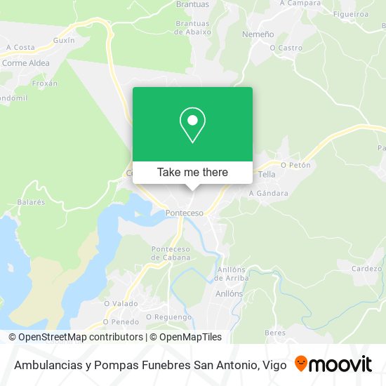 Ambulancias y Pompas Funebres San Antonio map