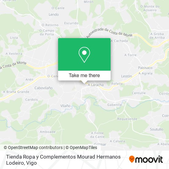 Tienda Ropa y Complementos Mourad Hermanos Lodeiro map