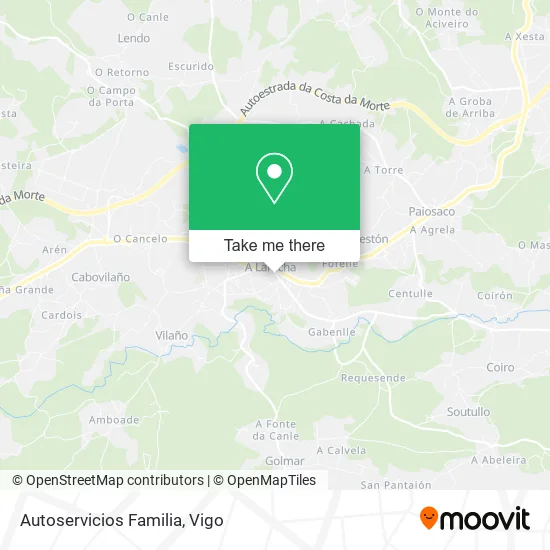 Autoservicios Familia map