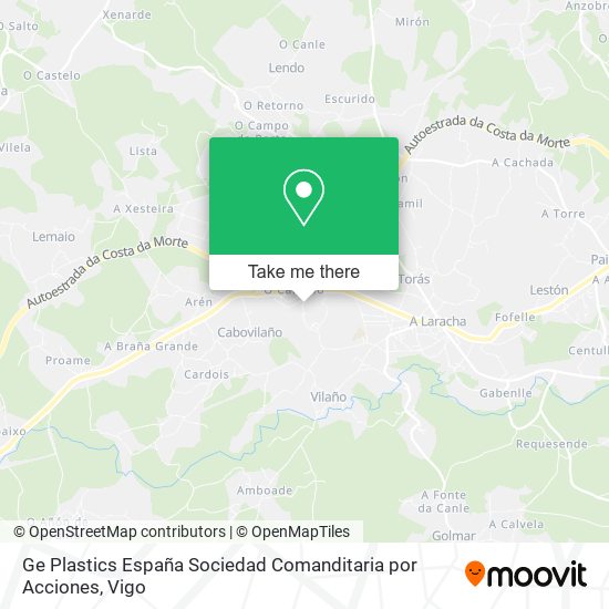 mapa Ge Plastics España Sociedad Comanditaria por Acciones