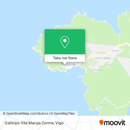 Galitrips Vila Maruja Corme map