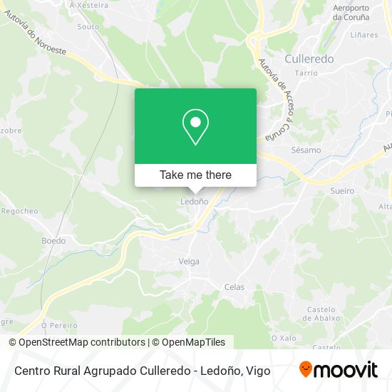 Centro Rural Agrupado Culleredo - Ledoño map