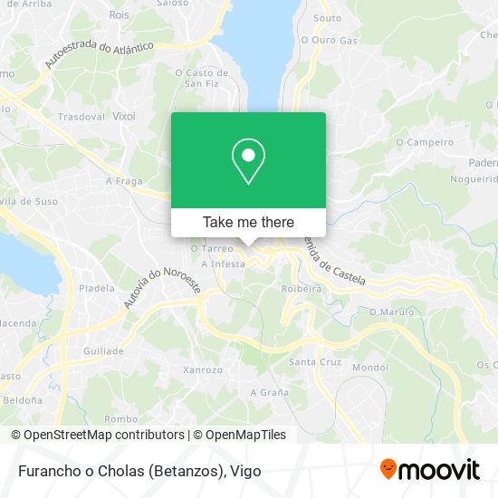 Furancho o Cholas (Betanzos) map