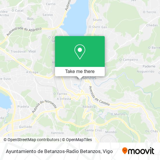 mapa Ayuntamiento de Betanzos-Radio Betanzos