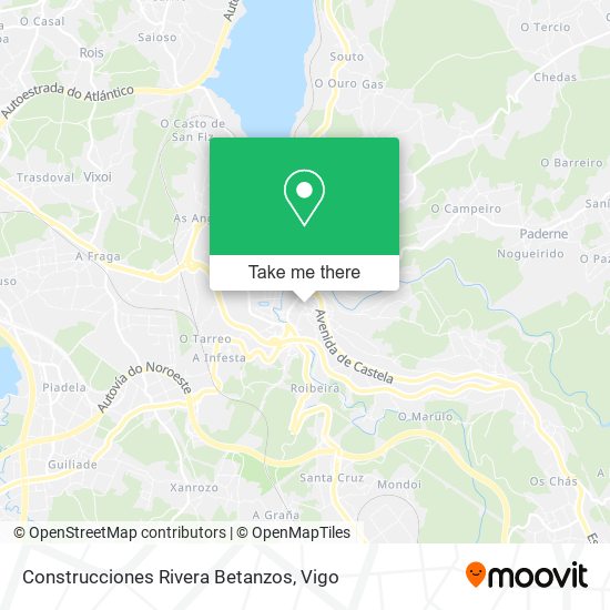 mapa Construcciones Rivera Betanzos