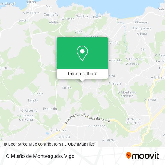 O Muíño de Monteagudo map