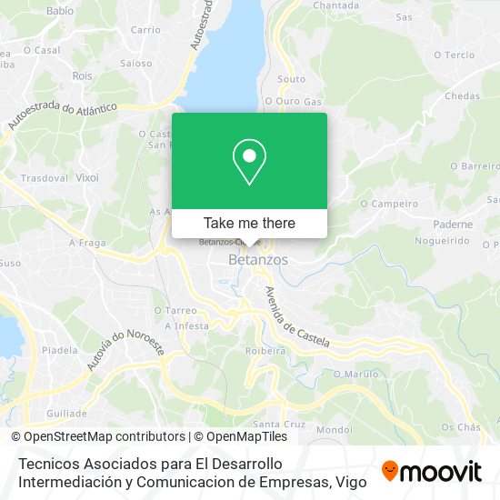 Tecnicos Asociados para El Desarrollo Intermediación y Comunicacion de Empresas map