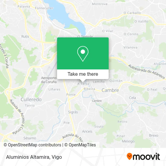 Aluminios Altamira map