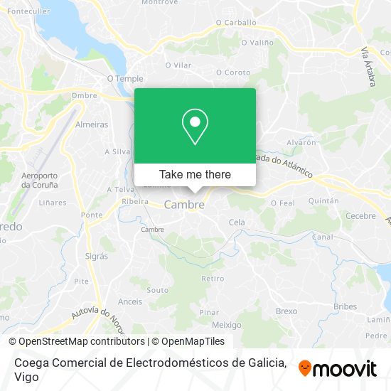 Coega Comercial de Electrodomésticos de Galicia map