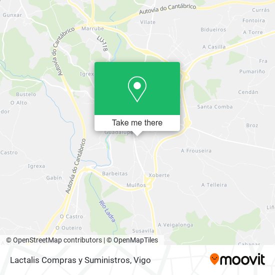 Lactalis Compras y Suministros map