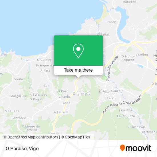 O Paraíso map