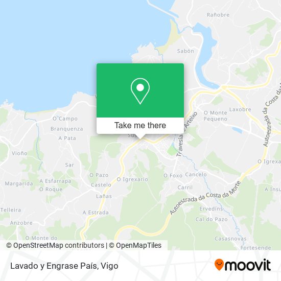 Lavado y Engrase País map