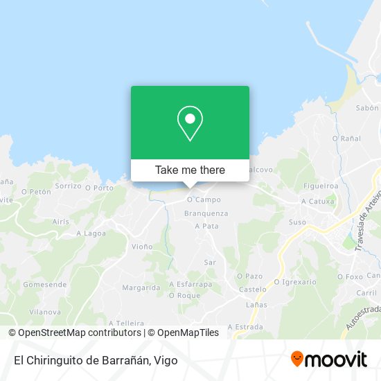 El Chiringuito de Barrañán map