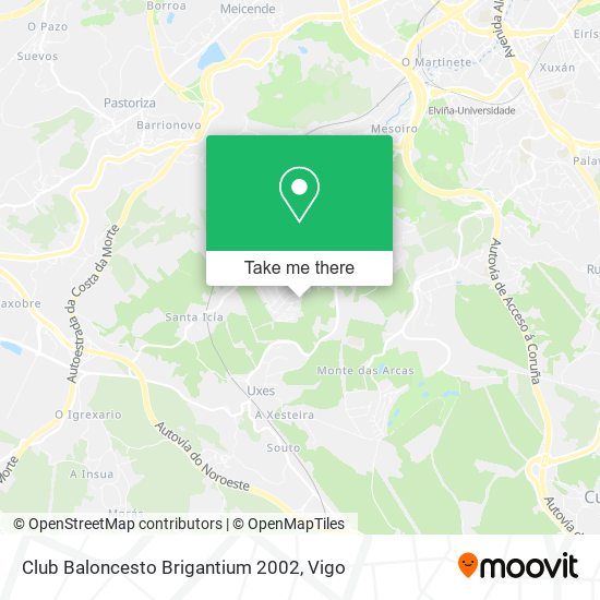 Club Baloncesto Brigantium 2002 map