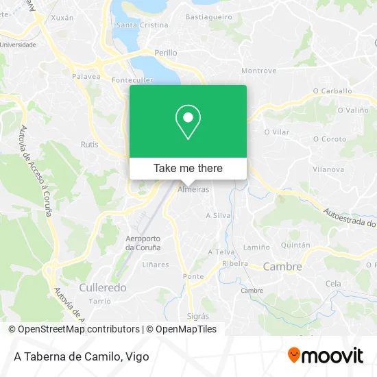 A Taberna de Camilo map