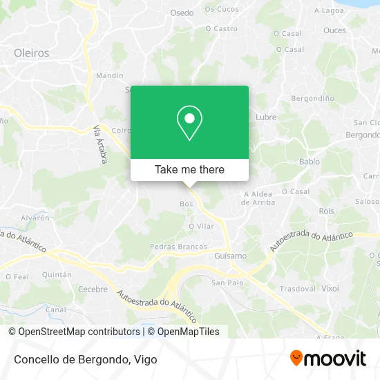 Concello de Bergondo map
