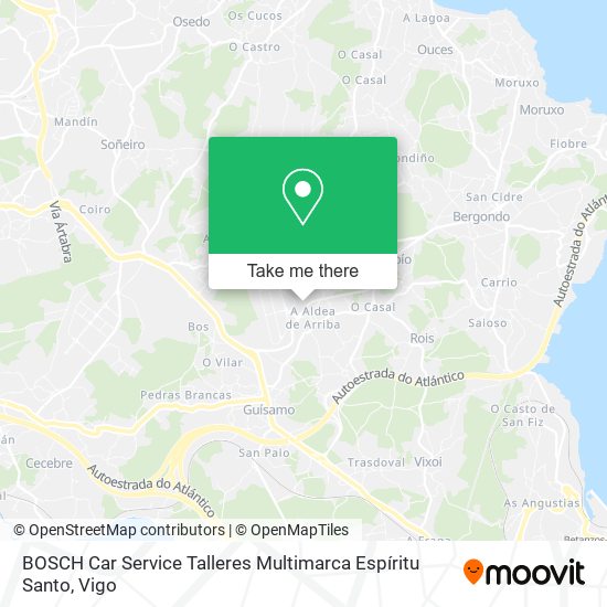 mapa BOSCH Car Service Talleres Multimarca Espíritu Santo