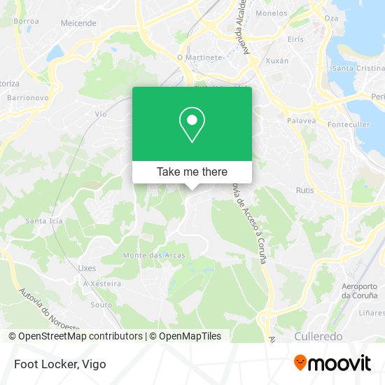 Foot Locker map