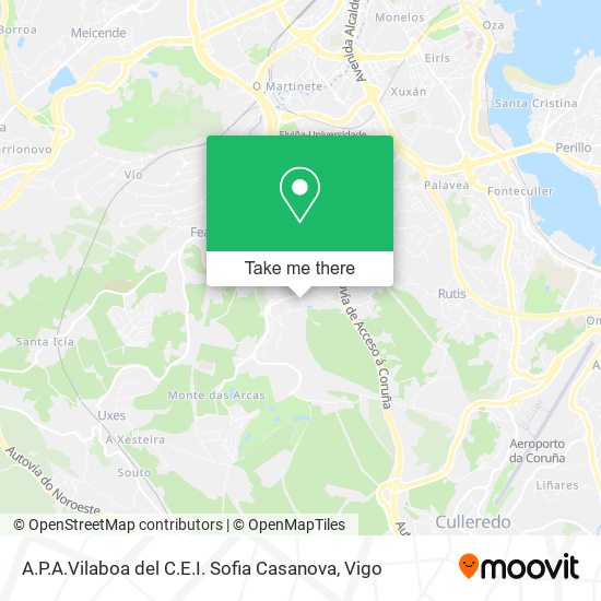 A.P.A.Vilaboa del C.E.I. Sofia Casanova map