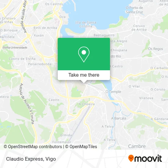 Claudio Express map
