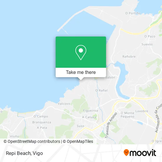 Repi Beach map