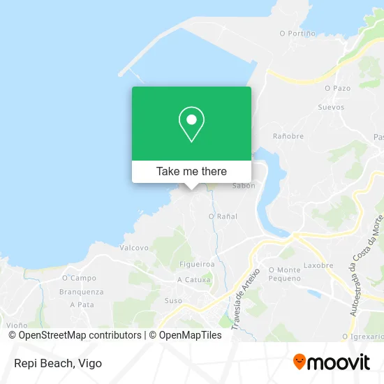 Repi Beach map
