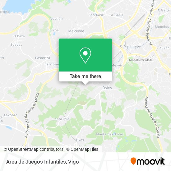 Area de Juegos Infantiles map