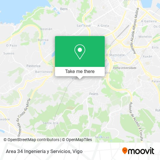 Area 34 Ingeniería y Servicios map