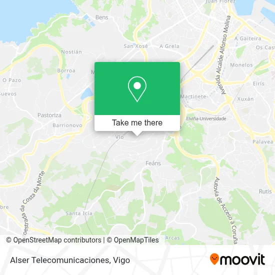 Alser Telecomunicaciones map