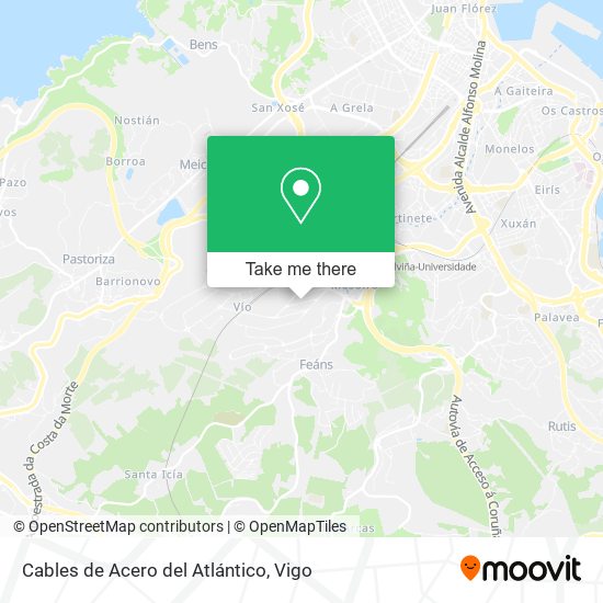 Cables de Acero del Atlántico map