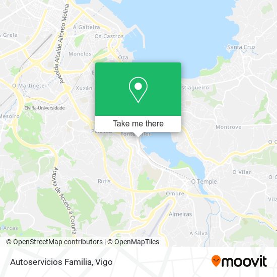 Autoservicios Familia map