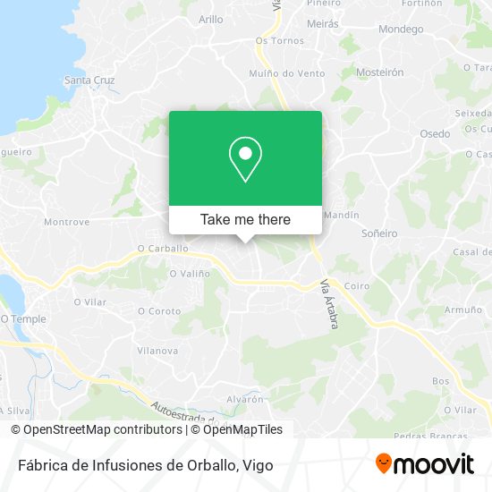 Fábrica de Infusiones de Orballo map
