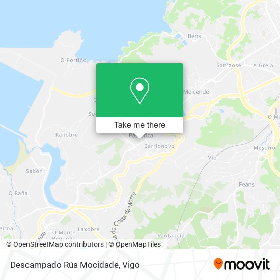 mapa Descampado Rúa Mocidade