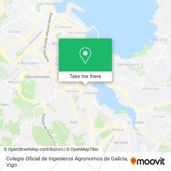 Colegio Oficial de Ingenieros Agronomos de Galicia map