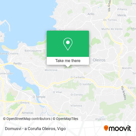 Domusvi - a Coruña Oleiros map